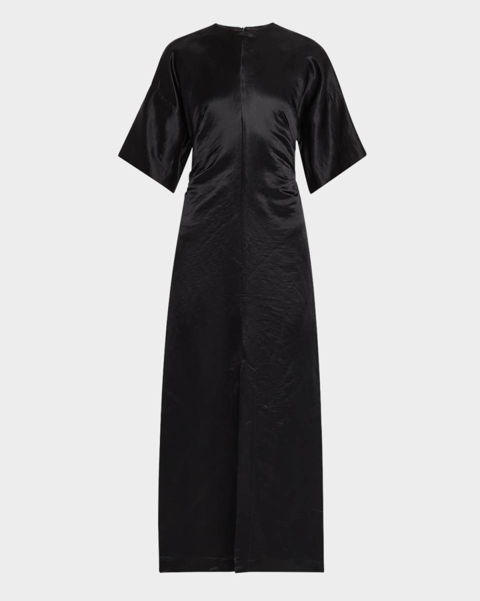 Ruby Fitted Short-Sleeve Dress